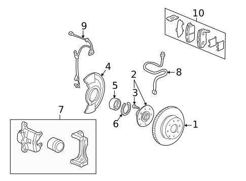 Anti-Lock Brakes for 1997 Acura Integra #1
