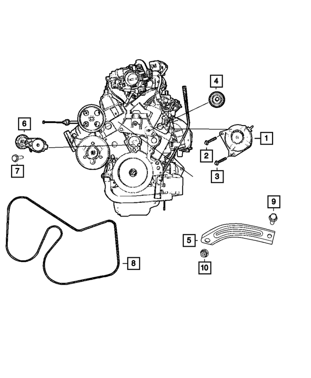 « 6104422AA – Electrical : Tête Hexagonale Boulon Et Rondelle pour Mopar Image »