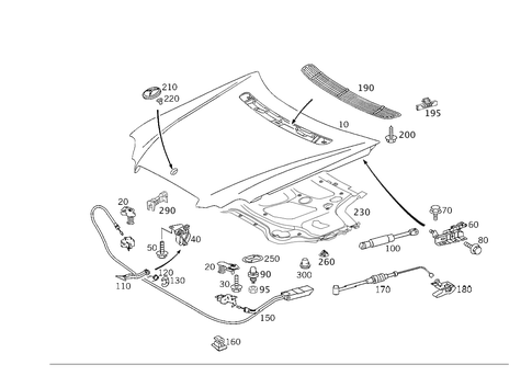 Engine Hood for 2002 Mercedes-Benz C230 #0