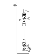 52123148AC - Rear Axle; American Axle 292 MM Single Rear Wheel; Differential and Drive Line: Drive Shaft for Dodge: Ram 2500 Image