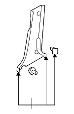 858452H0009Y - Body: Lower Center Pillar Trim for Hyundai: Elantra Image