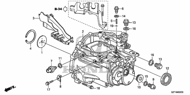 MT Transmission Case for 2012 Honda CR-Z #0