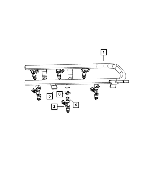 Fuel Rail and Injectors for 2008 Chrysler Pacifica #0