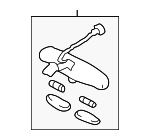 MR975748 - : Interior Rear View Mirror for Chrysler: Sebring | Dodge: Avenger, Stratus Image