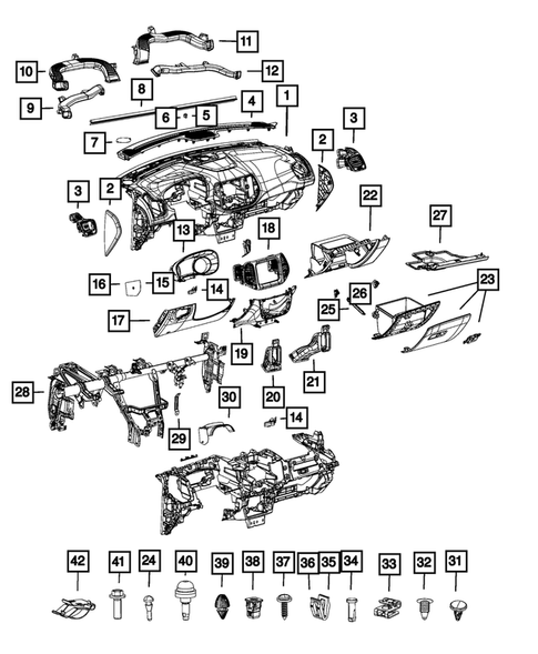 Instrument Panel for 2017 Jeep Compass #0