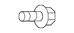9A700798900 - Body: Door Check Bolt for Porsche Image