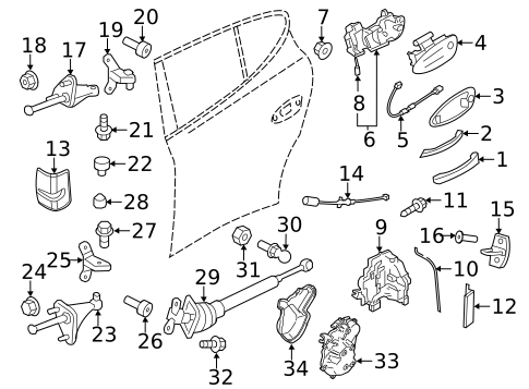 Lock & Hardware for 2016 Porsche Panamera #1