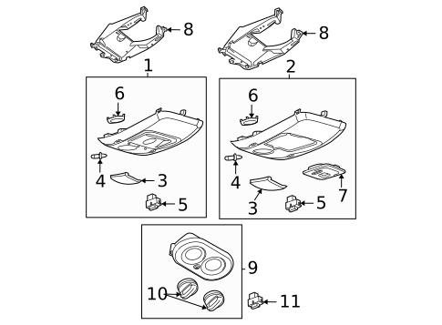Overhead Console for 2005 Ford Explorer #0