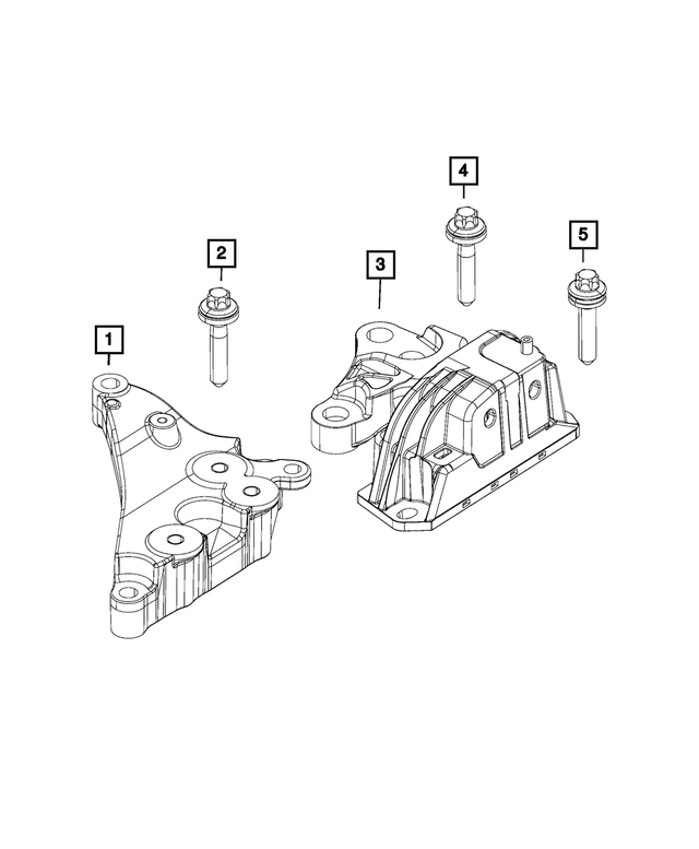 6511506AA - 2.4L I4; Engine PZEV: 6 Lobe External Head Bolt, Mounting for Mopar Image image
