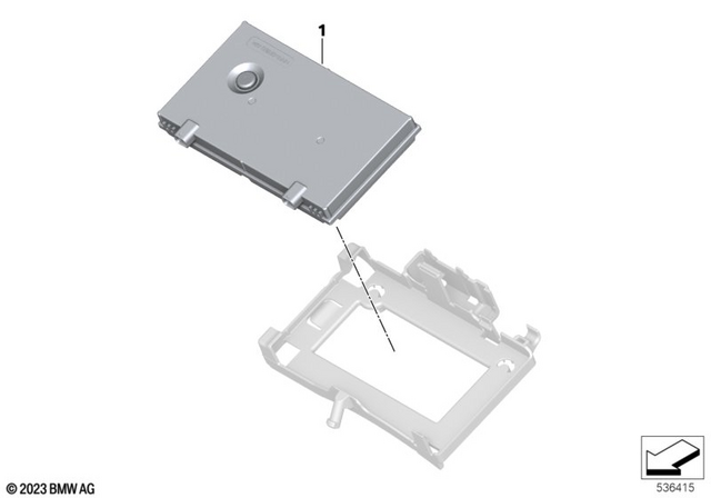 84105B5D211 - Audio, Navigation, Information Systems: Control Unit Telematics - Wave us for BMW-Motorrad Image