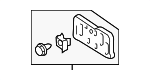 5211453450 - Body: License Bracket for Lexus: IS300, IS350, IS500 Image