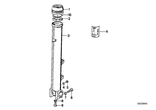 31421451829 - Front Axle, Front Suspension: Cup -  for BMW-Motorrad Image