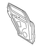 9Y0833051DYGRV - Body: Door Shell for Porsche: Cayenne Image