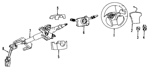 Steering Column for 1998 Saturn SL #0