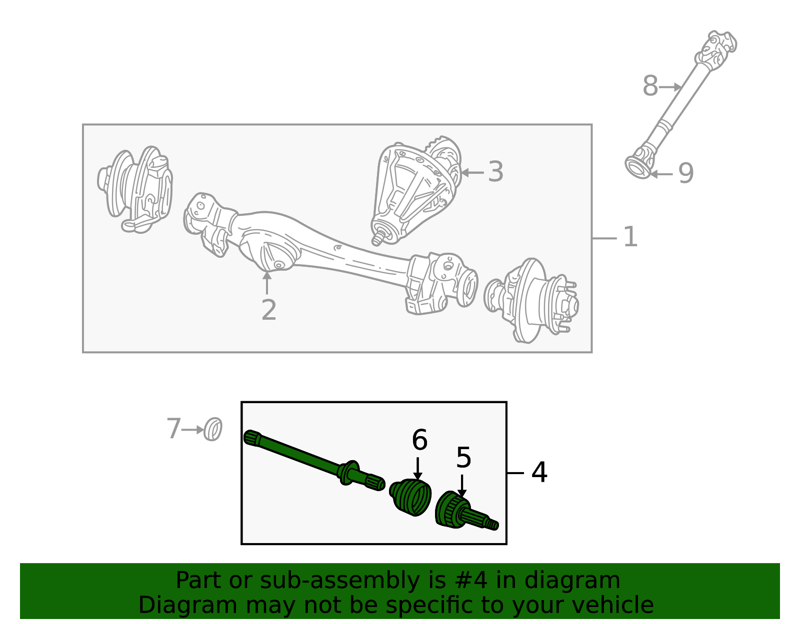 TDC000030 - Axle Shafts 1994-1999 Land Rover Discovery | Land Rover Parts