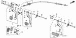 46545SA5000 - Chassis: COVER, PEDAL for Honda Image image
