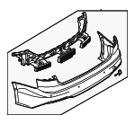8W6807067AFGRU - Body: Bumper Cover for Audi: A5 Quattro, A5 Sportback, S5, S5 Sportback Image