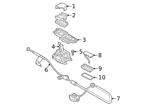 Front Console for 2025 Audi A8 Quattro #3