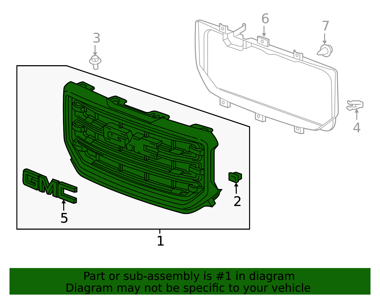 Front Grille Replacement - OEM Exterior Styling for GM | AutoNation Parts
