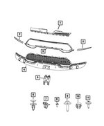 6UZ38DX8AA - Exterior Ornamentation: Grille Surround for Mopar Image