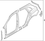 80F810075STL - Body: Uniside for Audi: Q5 Sportback, SQ5 Sportback Image