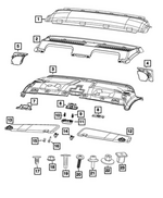 1YA61LD7AH - : Visor, Left for Mopar Image