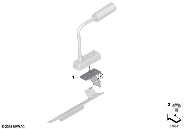 18518529128 - Audio, Navigation, Information Systems: Body Screw without Shoulder - M5X10-A2-70 for BMW-Motorrad Image