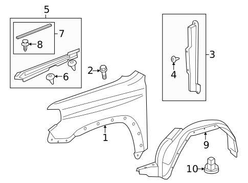 Fender & Components for 2016 Toyota 4Runner #0