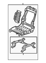 81126T6ZA41 - Body: Seat Frame for Honda: Passport, Pilot, Ridgeline Image