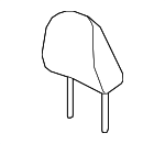 81140T6ZA41ZD - Body: Headrest for Honda: Ridgeline Image