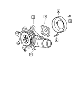 53010221 - Cooling: Water Pump Pulley for Mopar Image