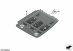 61319225539 - Vehicle Electrical System: Switch Unit Roof for BMW Image