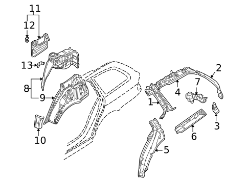 Inner Structure for 1999 BMW 528i #0