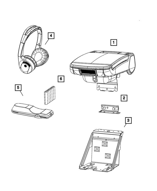 « 1CJ741T1AA – Instrument Panel and Radios and Consoles : Dvd Trousse De Lecteur pour Mopar Image »