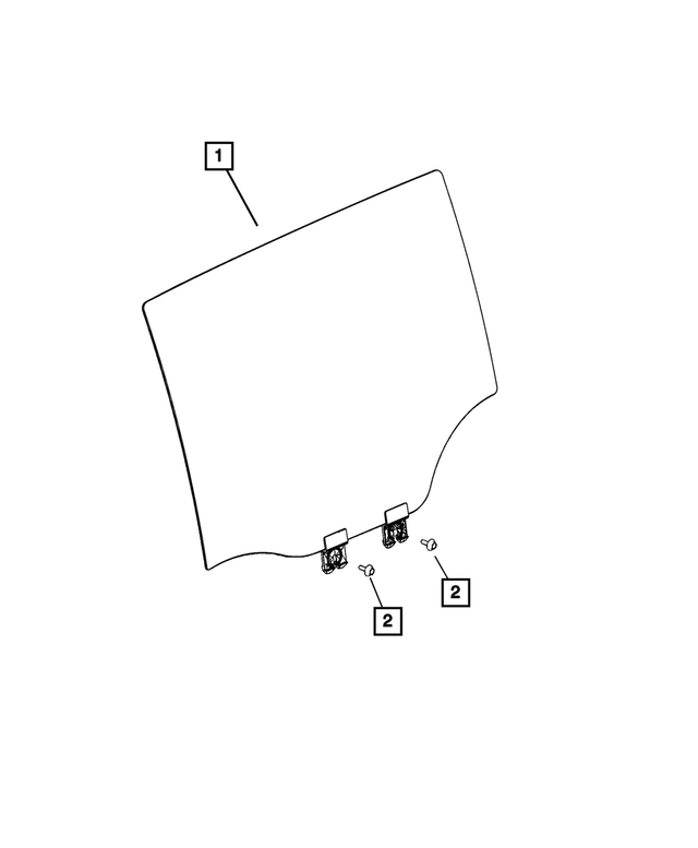 68292956AC - : Rear Door Glass, Right for Mopar Image