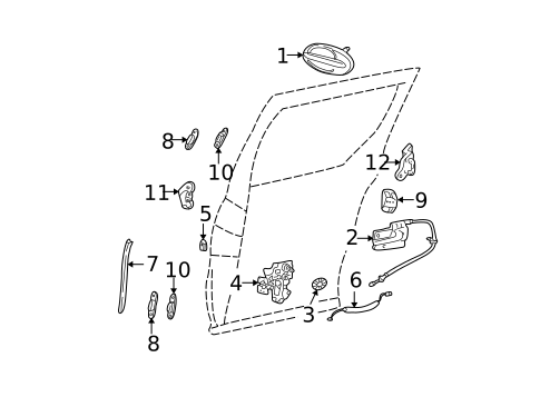 Sliding Door for 2005 Ford Freestar #0