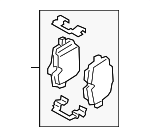 34207883273 - Brakes: Brake Pads for BMW Image