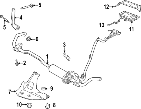 Stabilizer Bar & Components for 2022 Land Rover Range Rover #1