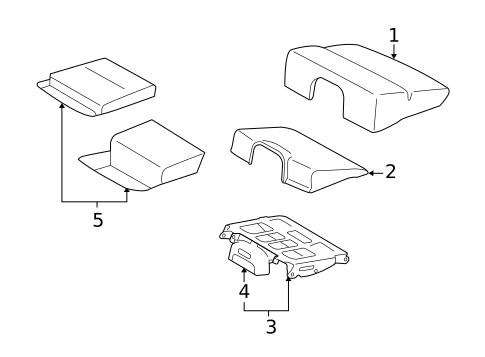 Rear Seat Components for 2010 Volvo V70 #2