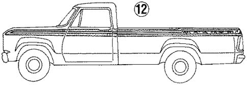 Stripe Tape for 1987 Dodge D350 #7