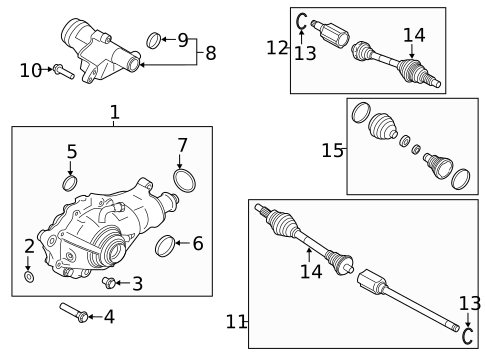 Carrier & Front Axles for 2017 Jaguar XE #0