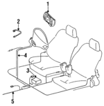 1244600398 - Electrical: Air Bag Module for Mercedes-Benz Image
