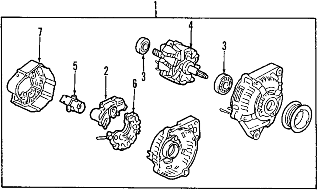 31100PGEA51 - : Alternator for Acura Image
