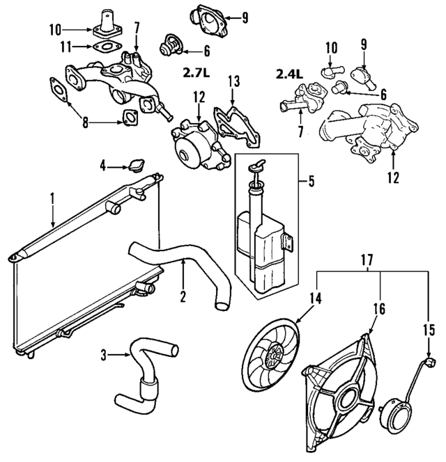 253501F502 - : Fan Shroud for Kia Image