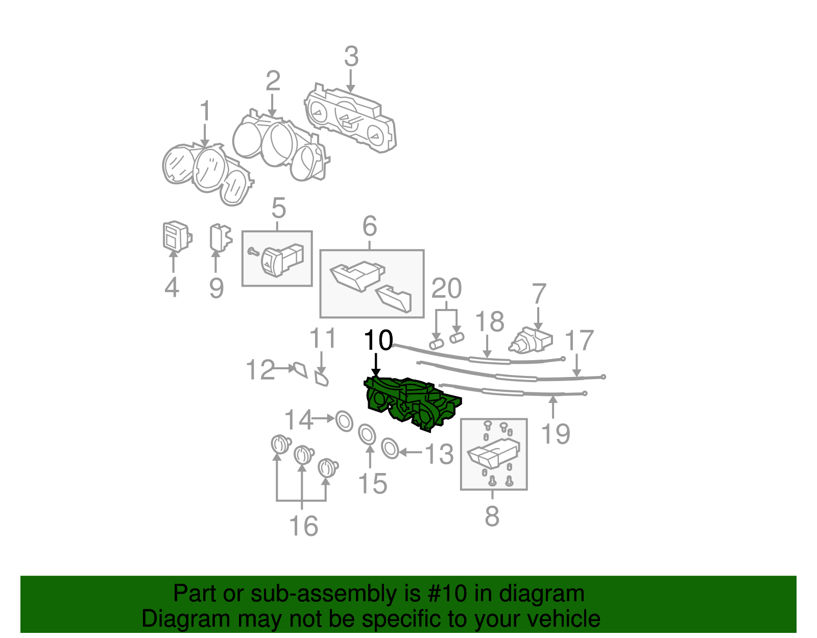 79501SLNA01ZC 20072008 Honda Fit Base *NH674L* (Mono Gray