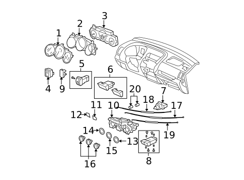 Switches for 2008 Honda Fit #1