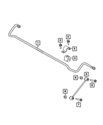 V4766866AA - Rear Suspension: Stabilizer Bar Link, Value Line for Mopar Image image