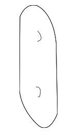 2206280011 - Body: Lower Crossmember Plate for Mercedes-Benz Image