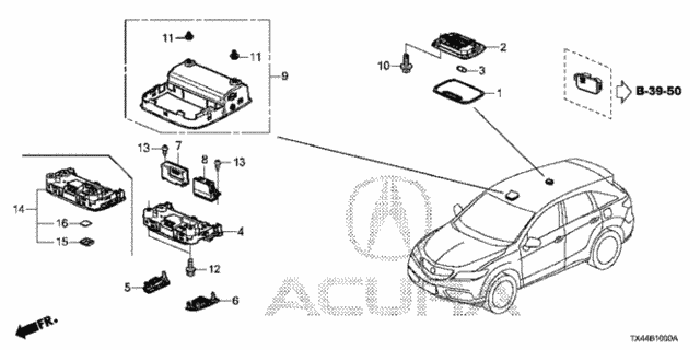Interior Light for 2016 Acura RDX #0