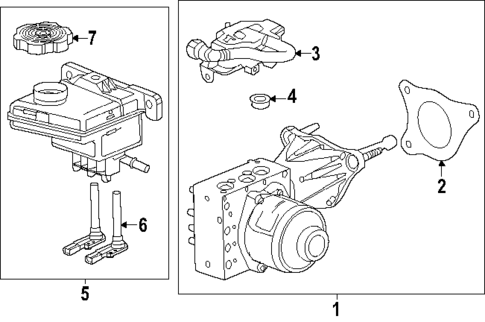 Master Cylinder - Components On Dash Panel for 2025 Cadillac OPTIQ #0